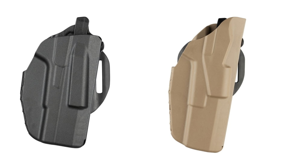 Safariland Model 7376 7TS ALS Hi Ride Belt Slide Concealment Holster, Black, FDE Brown