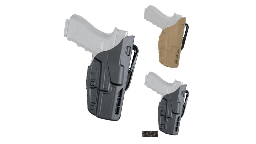 Safariland Model 7377 7TS ALS Belt Slide Glock Holster, Black, Flat Dark Earth