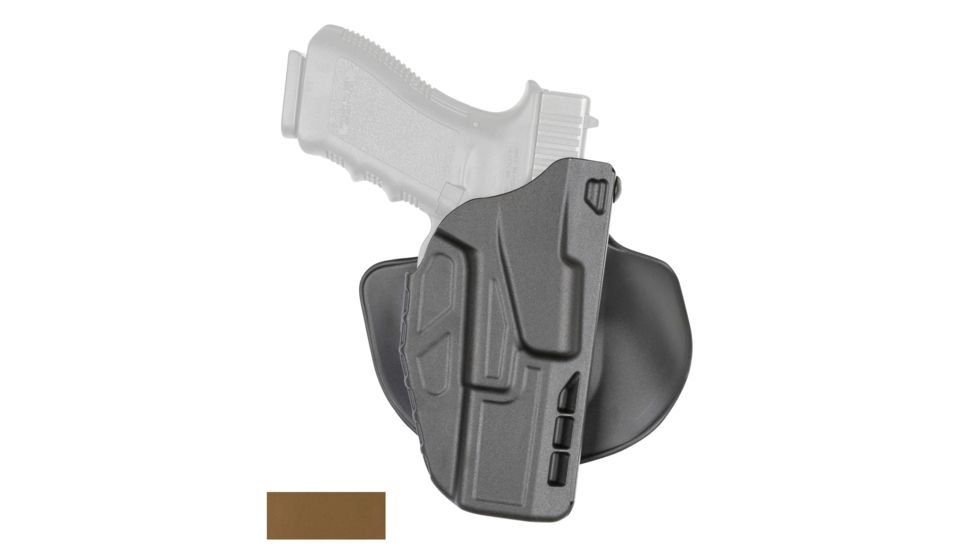 Safariland Model 7378 7TS ALS Paddle/Belt Loop Holster, Glock 17/22/31, Right Hand, STX Coyote Brown, 7378-83-761