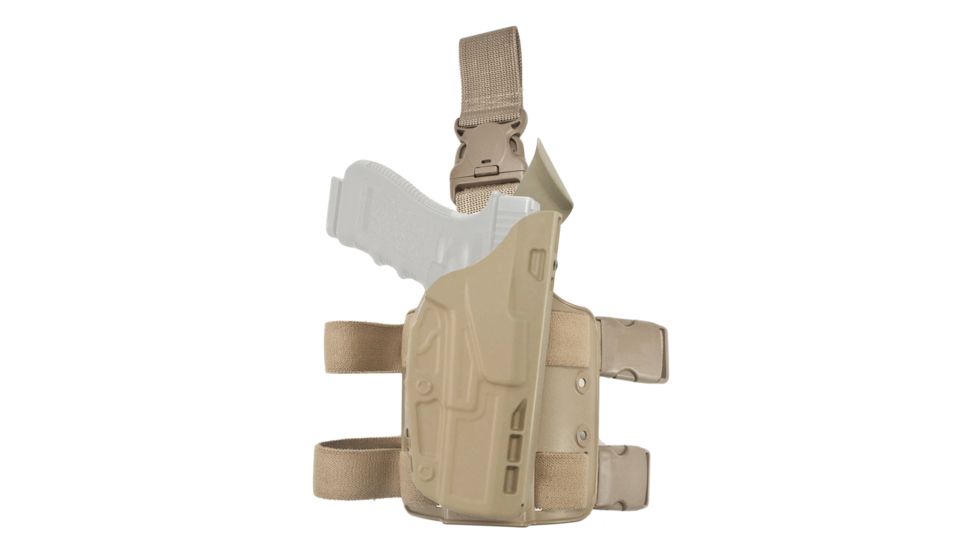 Safariland Model 7385 7TS ALS/OMV Drop-Leg Holster, Glock 17/22/31, Right Hand, STX Flat Dark Earth, 7385-83-551