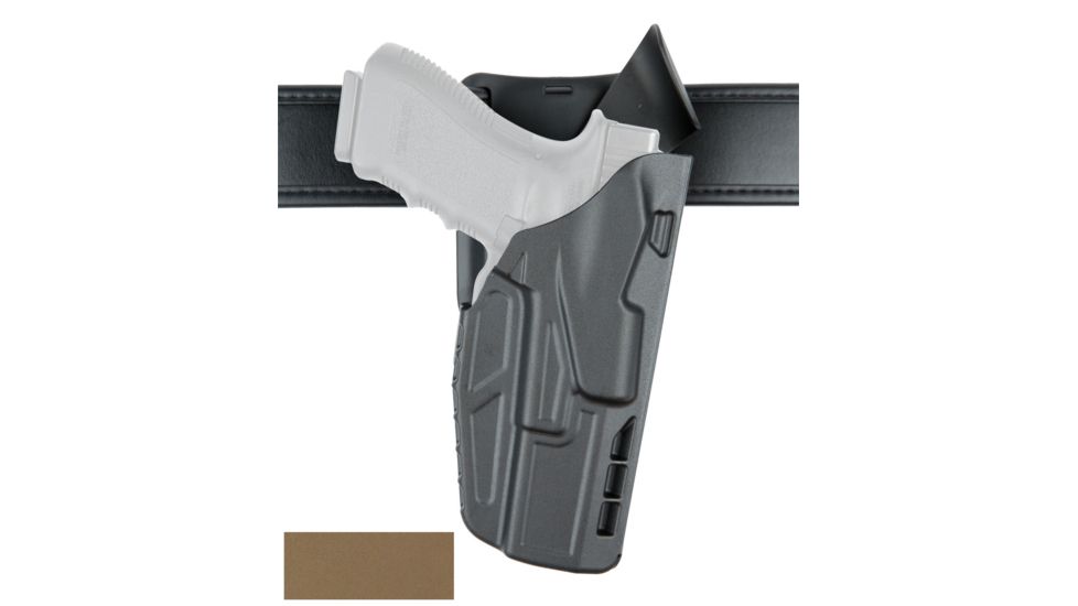 Safariland 7395 7TS ALS Low Ride Level-I Retention Duty Holster, Glock 34/35 Gen1-5 w/ Inforce APL, Nightstick TWM-350, TWM-850, Streamlight TLR-1HL, Surefire X300U, RH, STX FDE, 7395-68325-551