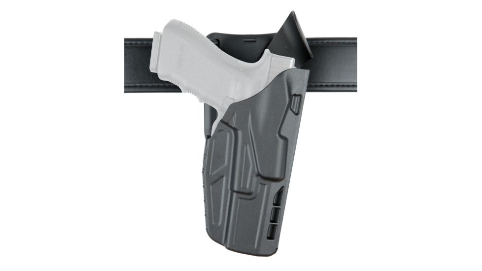 Safariland Model 7395 7TS ALS Low-Ride Level-I Duty Holster, Glock 17/22/31, Left Hand, STX Plain Black, 7395-83-412