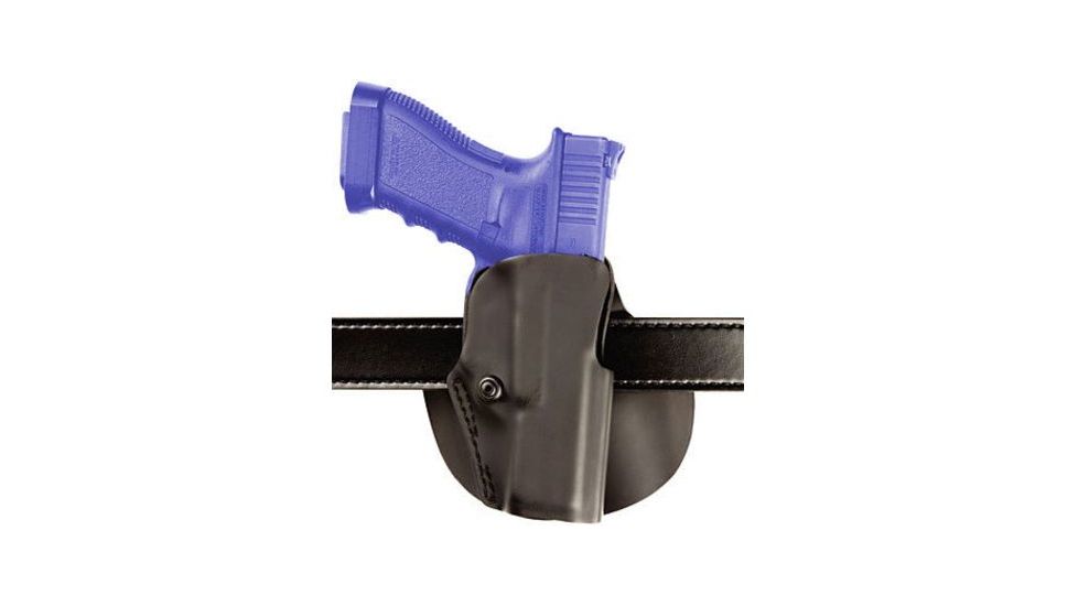 Safariland Paddle Holster for Pistols, Right Hand, STX Plain Black 1.5in. Belt Slots w/Cut Outs for 1.75in., 2in. and 2.25in. Belt Slops with 1in. Drop 5188-77421-411-DM