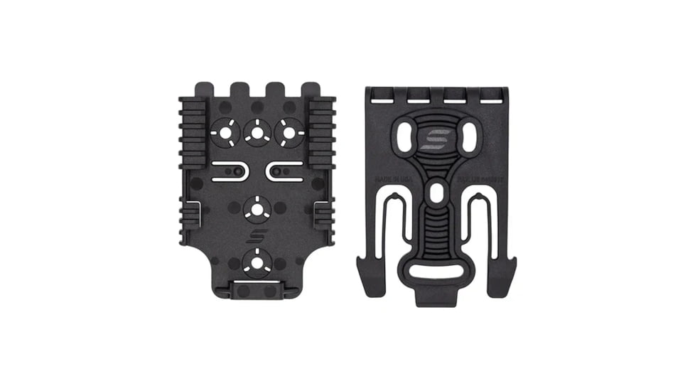 Safariland Quick Locking System Kit, QLS 19 Locking Fork, QLS 22 Receiver Plate, OD Green, 1337302