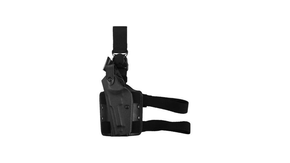 Safariland 6005 SLS Tactical Holster w/Quick Release, Springfield Armory XD 9mm, .40, .45 w/ITI M3/M6, TLR-1/TLR-2, SF X200/X300, Las-Tac2 4.0in., STX Tactical, Black, Left Hand, 6005-14821-122