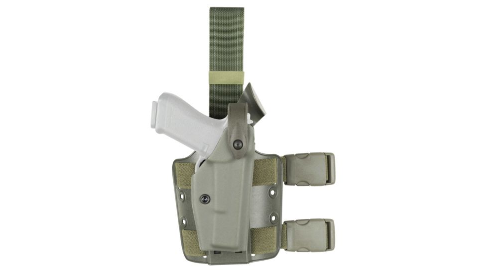Safariland 6004 SLS Tactical Holster w/Dbl Leg Straps, Beretta 92, OD Green, Right Hand, 6004-73-561