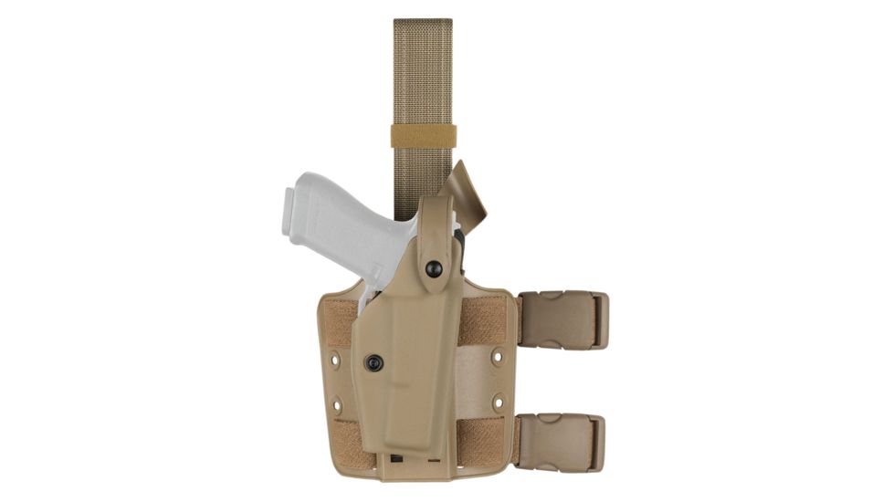 Safariland 6004 SLS Tactical Holster w/Dbl Leg Straps, S&amp;W M&amp;P 45 C w/Safety , STX Flat Dark Earth, Right Hand, 6004-719-551
