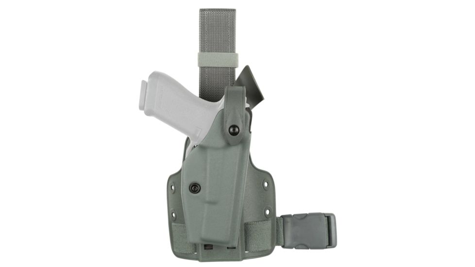Safariland SLS Tactical Holster, Right Hand, STX Foliage Green Leg Shroud Single Strap 6004-93-541-SP10