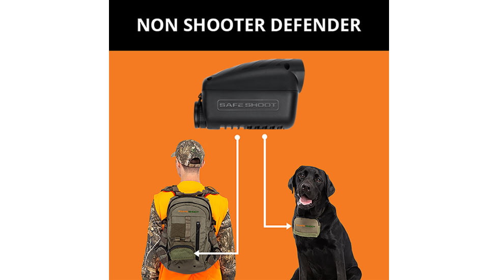 SafeShoot Non Shooter,NS Defender Backpack w/ Pouch, DF-02-US