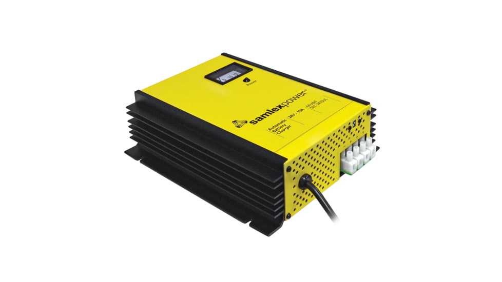Samlex America 15A Battery Charger - 24V - 3-Bank - 3-Stage w/Dip Switch &amp; Lugs 67191