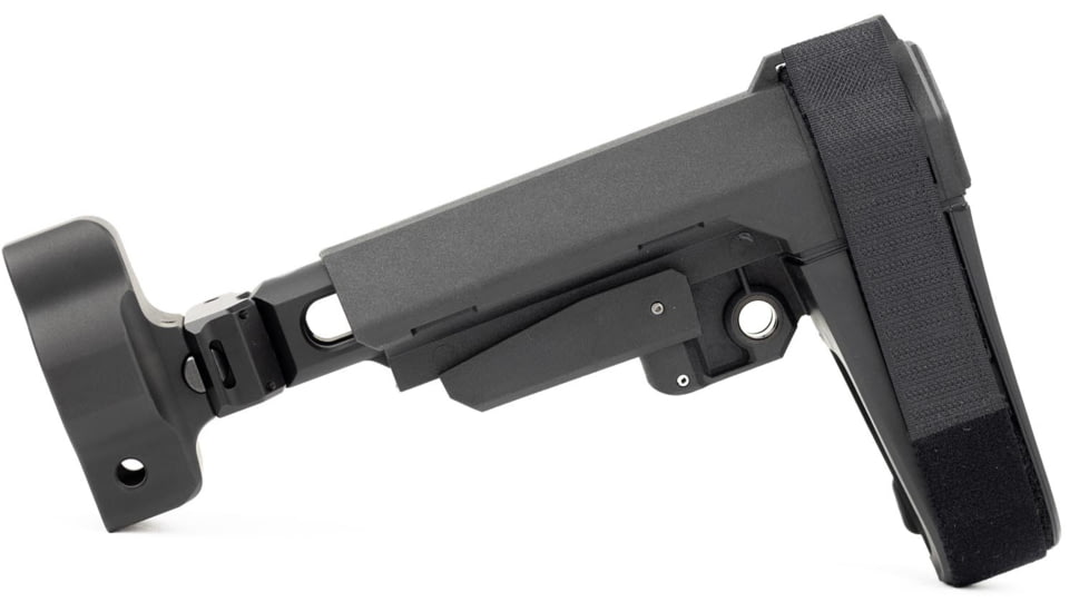Samson B.R.E. MP5 End Cap Folding Bufferless Receiver Extension, Ambidextrous, Black, 04-06162-01