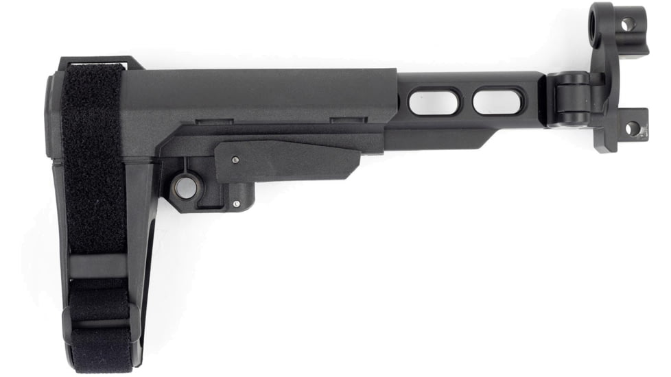 Samson B.R.E. MP5K End Cap Folding Bufferless Receiver Extension, Ambidextrous, Black, 04-06164-01