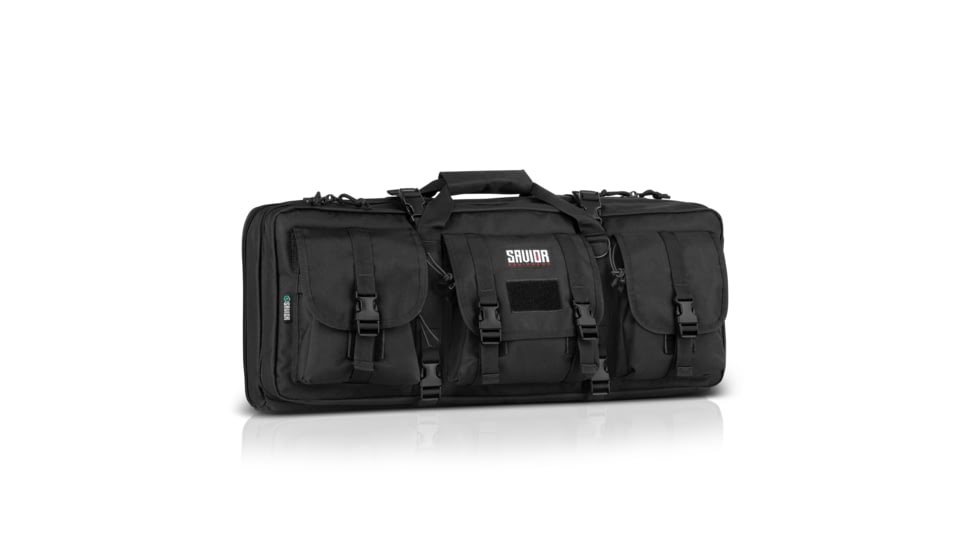 Savior Equipment American Classic Double Rifle Case, Black, 31.5in L x 12in H, RB-3212DG-V1-BK