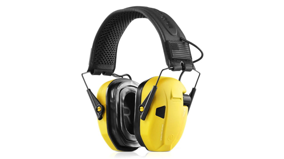 Savior Equipment Apollo Electronic Earmuffs Hearing Protection, Yellow, EM-APOLLO-YW