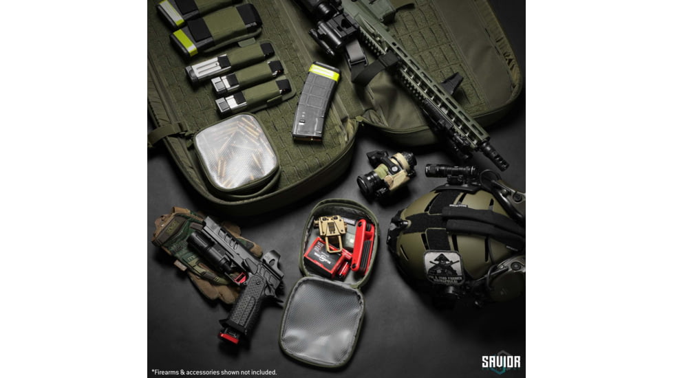 Savior Equipment Core Pouch w/ Hook Backing, 2 Pack, OD Green, SP-CORE6X6-2P-OG