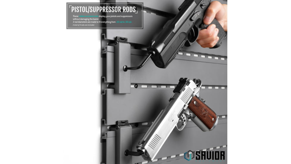 Savior Equipment Adjustable Rod for Pistol/Suppressor, 2-Pack
