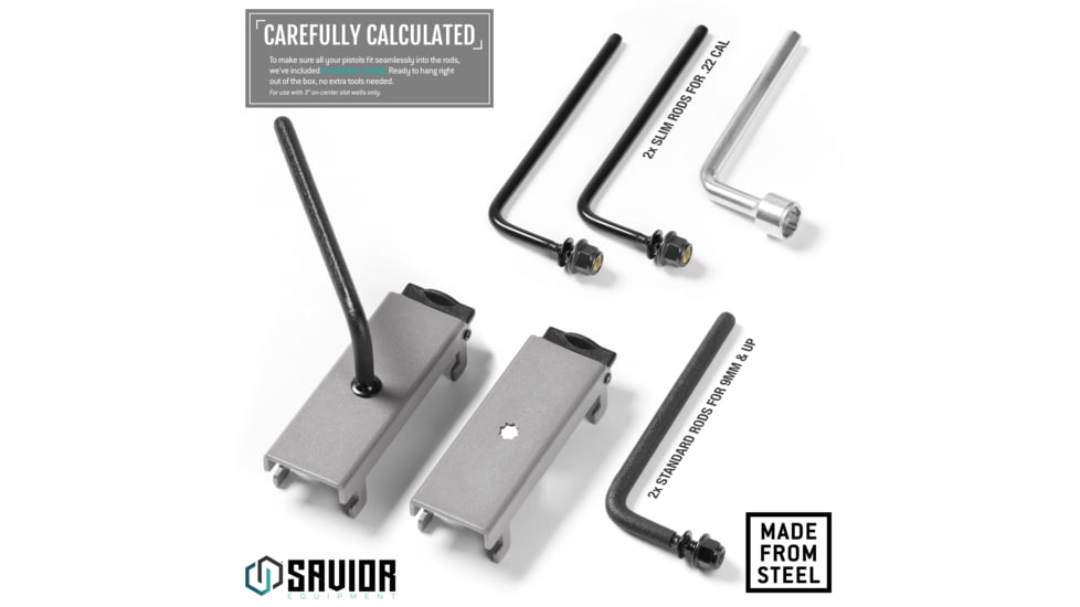 Savior Equipment Adjustable Rod for Pistol/Suppressor, 2-Pack