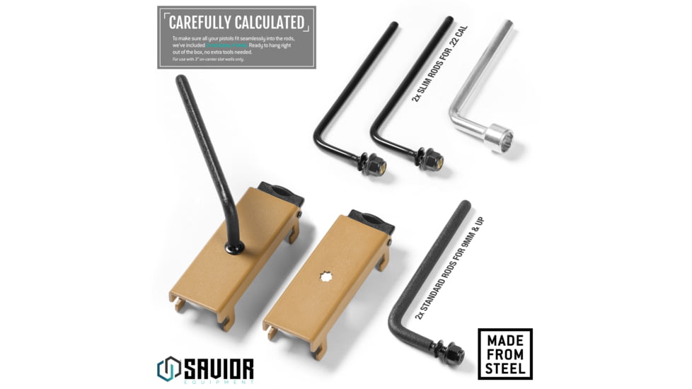 Savior Equipment Adjustable Rod for Pistol/Suppressor, 2-Pack