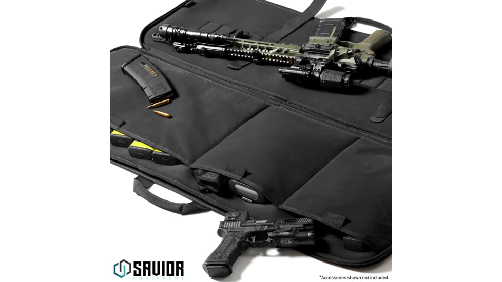 Savior Equipment Specialist 46in Single Rifle Case, Black, 46 x 14.5 x 1, RB-SG46-WS-BK