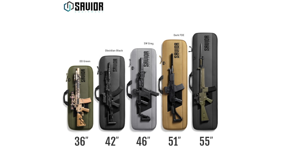 Savior Equipment Specialist 42in Single Rifle Case, Gray, 42 x 14.5 x 1, RB-SG42-WS-GS