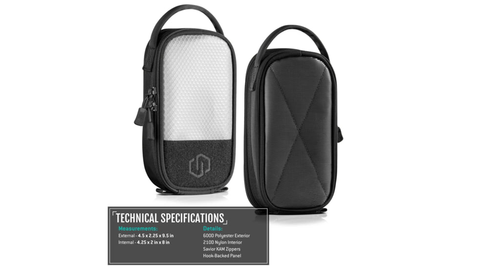 Savior Equipment Specialist LRP Core Pouch w/ Hook Backing, 2 Pack, Obsidian Black, SP-CORE8X4-2P-BK