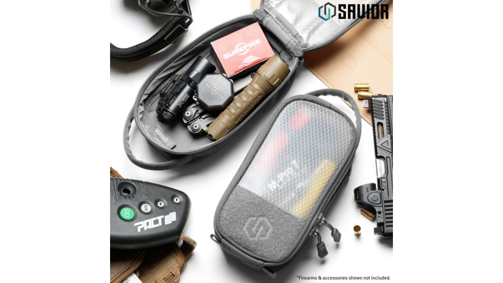 Savior Equipment Specialist LRP Core Pouch w/ Hook Backing, 2 Pack, SW Gray, SP-CORE8X4-2P-GS