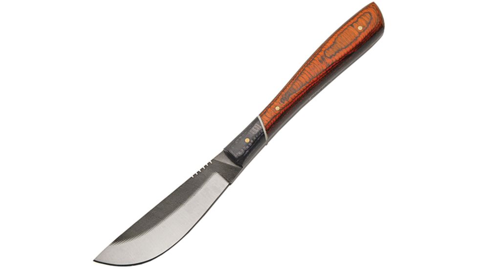 Sawmill Skinner, 3 1/2in. high carbon stainless blade, Brown pakkawood handle SM0020