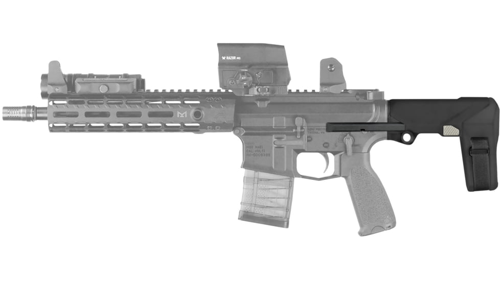 SB Tactical HB AR Rifle Brace, Black, 556/300BLK Buffer/Spring, HBAR-01-SB