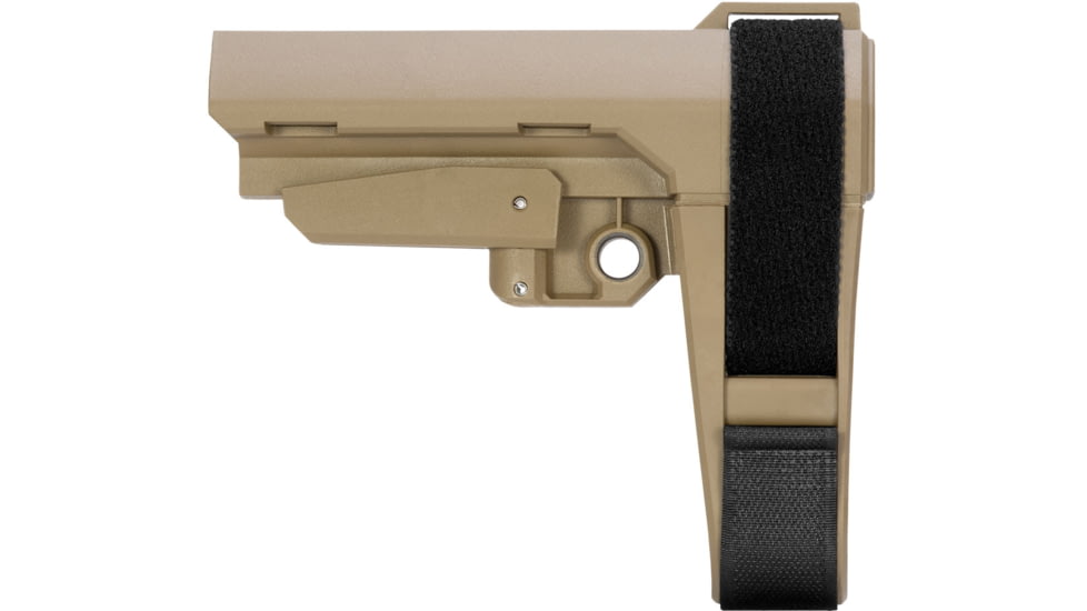 SB Tactical SBA3 5 Position Adjustable Rifle Brace, FDE, SBA3X-02-SB