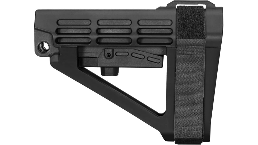 SB Tactical SBA4 5 Position Adjustable Rifle Brace, Black, SBA4X-01-SB