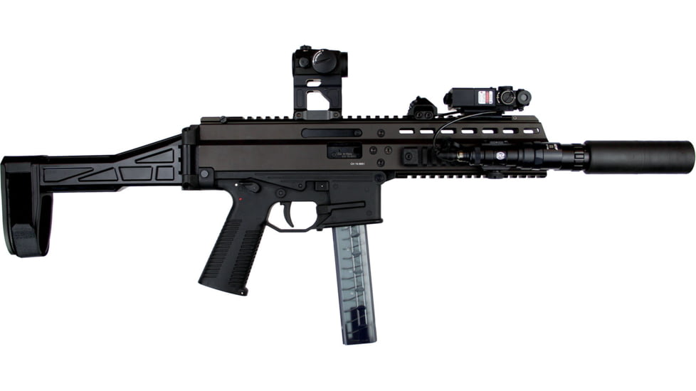 SB Tactical SBT2 Side Folding Brace, Black, Fits BT APC, HK UMP, SBT2-01-SB