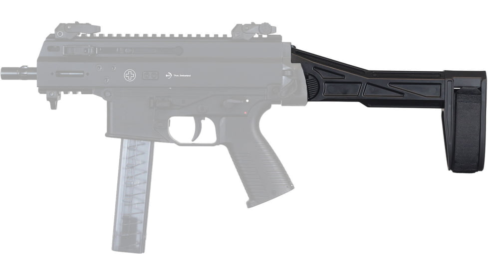 SB Tactical SBT2 Side Folding Brace, Black, Fits BT APC, HK UMP, SBT2-01-SB