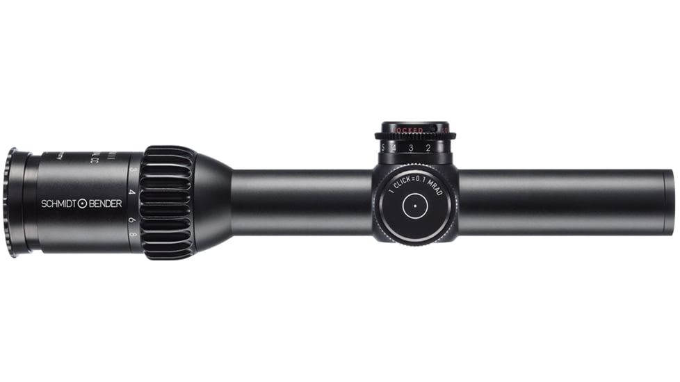 Schmidt &amp; Bender 1-8x24 PM II ShortDot Dual CC Rifle Scope, First Focal Plane, MDR Reticle, 1cm cw ST MTC LT / ST ZC LT, Black, 683-811-44E-K1-H1