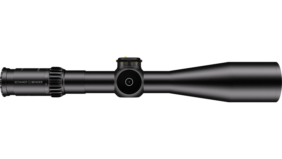 Schmidt &amp; Bender 5-25x56 PM II Rifle Scope, 34 mm Tube, First Focal Plane, P5FL Reticle, 1cm ccw DT / ST, Black, 689-911-622-90-68