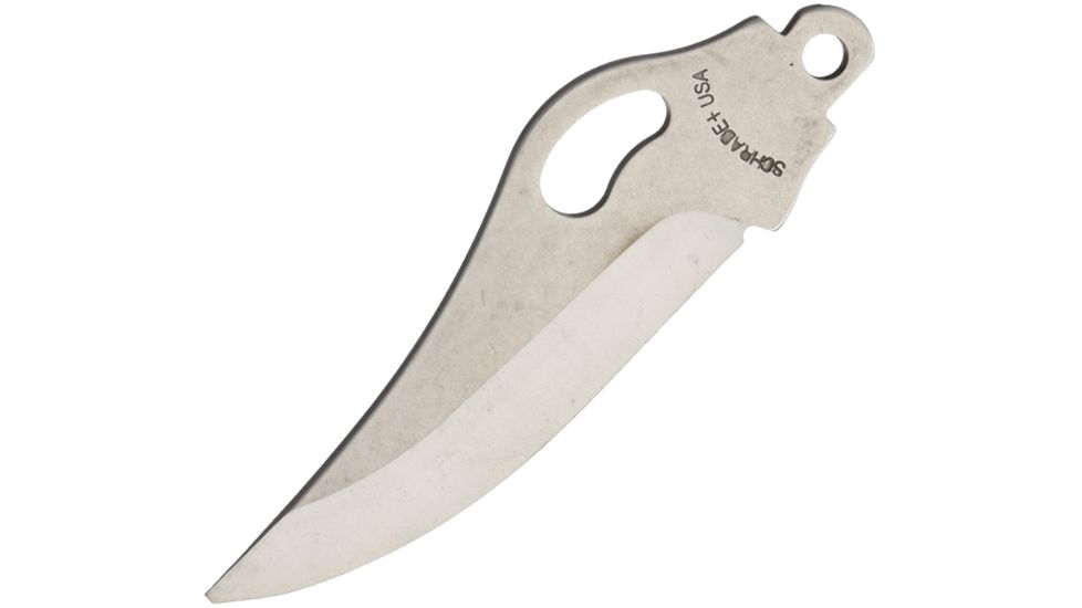 Schrade Folding Knife Blade Fixed Blade Knife, 2in, Clip Point, Handle S486