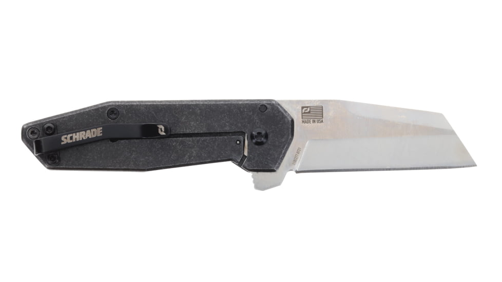 Schrade Slyte Folding Knife, D2 Blade, Stainless Steel Handle, 1136251