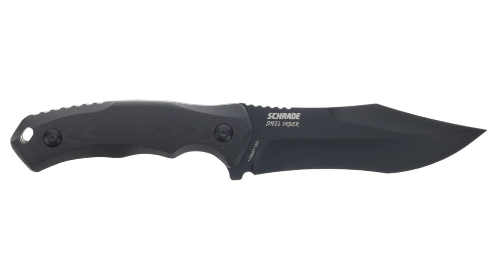Schrade Steel Driver Fixed Blade Knife, AUS-8 Steel Blade, G10 Handle, 1182618