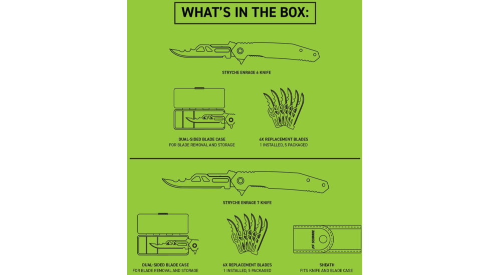 Schrade Stryche Enrage 7 Replaceable Bld Kn Cp3 - 1197650