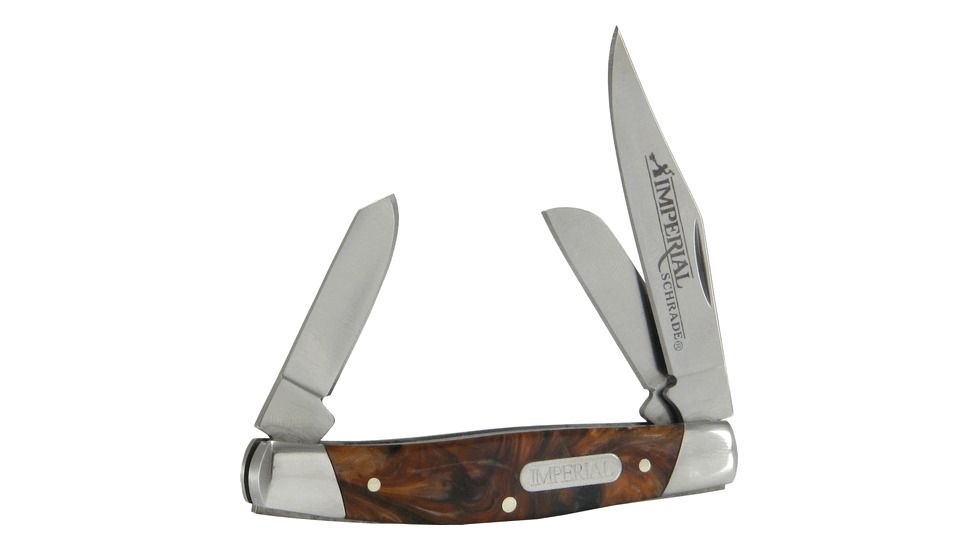 Schrade Imperial Stockman 3 Blade Pocket Knife, IMP16S