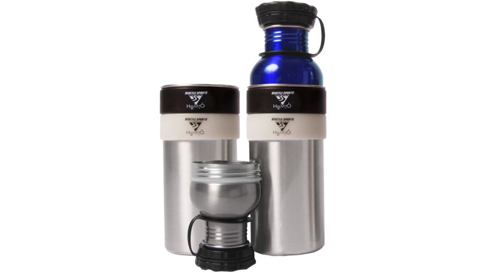 Seattle Sports H2Duo Water Bottle - 800 ml Silver