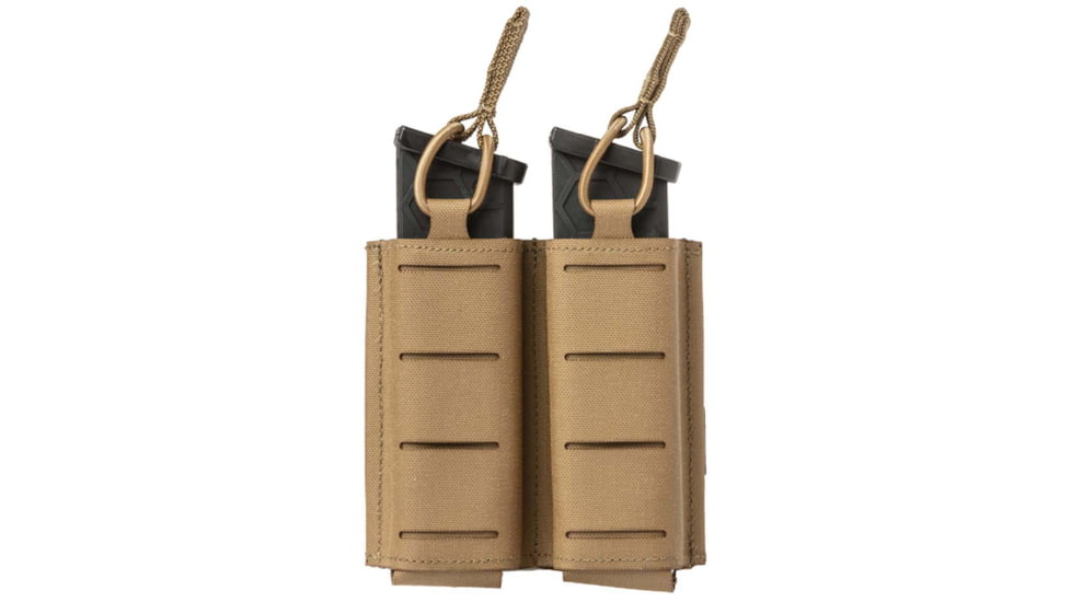 Sentry Gunnar Side By Side Double Pistol Mag Pouch, 10mm/.45 Caliber, Coyote Brown, Double, 25NP17CB