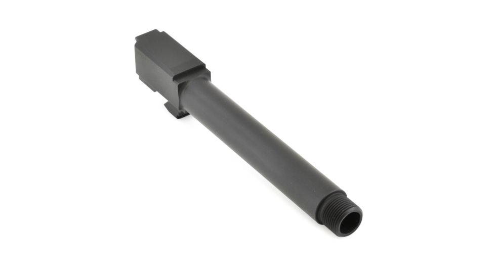 SGM Tactical Glock 17 Compatible Match Barrel Threaded Nitride, Black, SGMTGB17TN