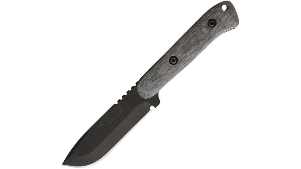 Shadow Tech Gear2Survive Fixed Blade Knife, 9in, 4.375in, 1095 Carbon Steel, Black, Canvas Micarta Handle STK159