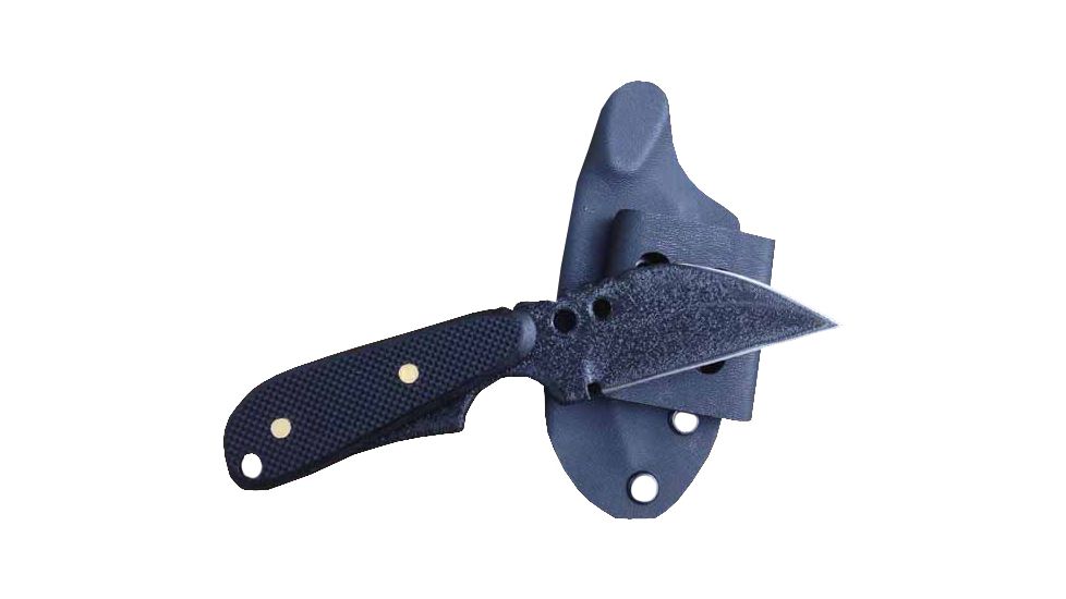 Shadow Tech Raptor 2, Black G-10 Handle, Black Blade, Plain, w/Sheath, NO STRP2BBT