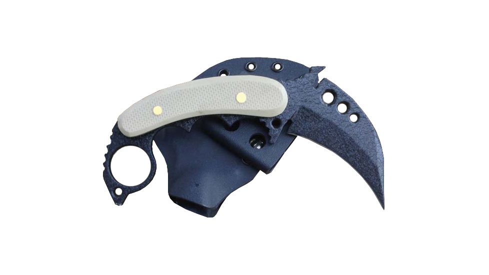 Shadow Tech Street Fighter Karambit, Tan G-10 Handle,Black Blade, Plain, NO STSFKBPTT