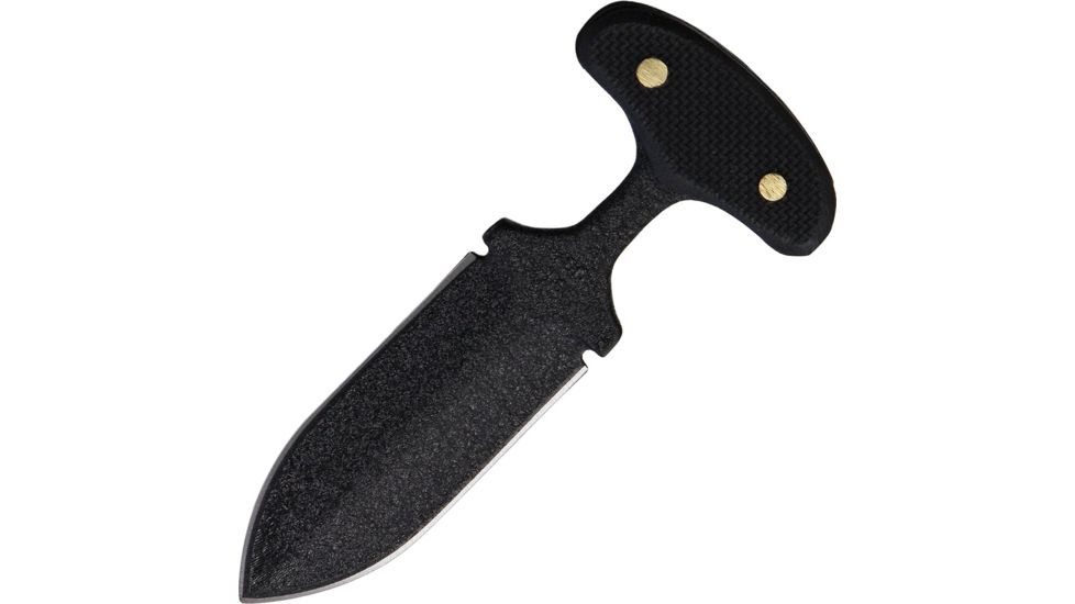 Shadow Tech T-Handle Push Dagg Fixed Blade Knife,3.25in,High Carbon Steel Dagger Blade,Textured Black G-10 Handle STK059