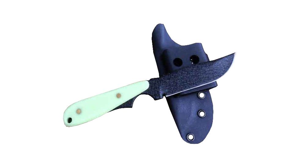 Shadow Tech Wolf, Moonglow G-10 Handle, Black Bowie Blade,Plain,w/Sheath, NO STWBBMG