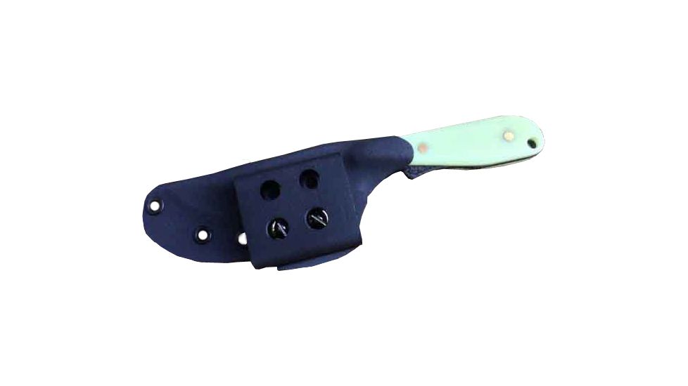 Shadow Tech Wolf, Moonglow G-10 Handle, Black Bowie Blade,Plain,w/Sheath, NO STWBBMG