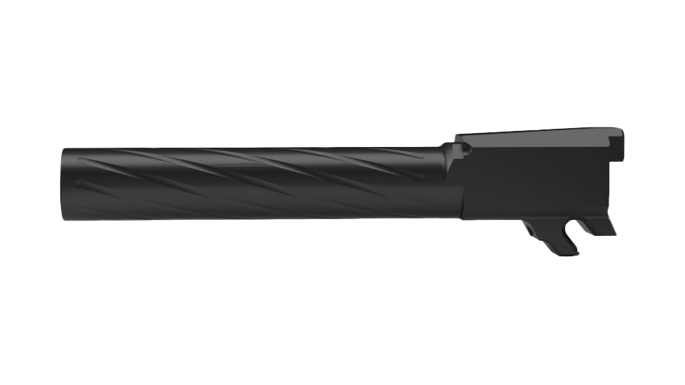 ShaloTek Spiral Fluted Barrel w/o LCI, P365XXL 4.1in 9, Black Nitrided, B-365XXL-NLCI-01-9F