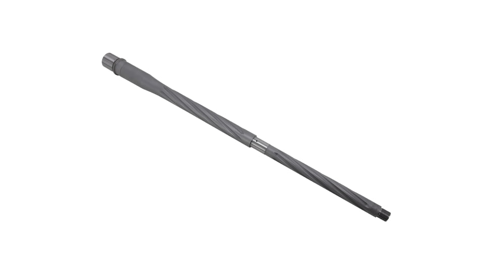 Shaw AR-10 308 Winchester Threaded Barrel, Spiral Flute, 22in, HBAR Profile, 1-10 Twist, 5/8-24 Thread, Matte Stainless, AR10HBSSHF22308W